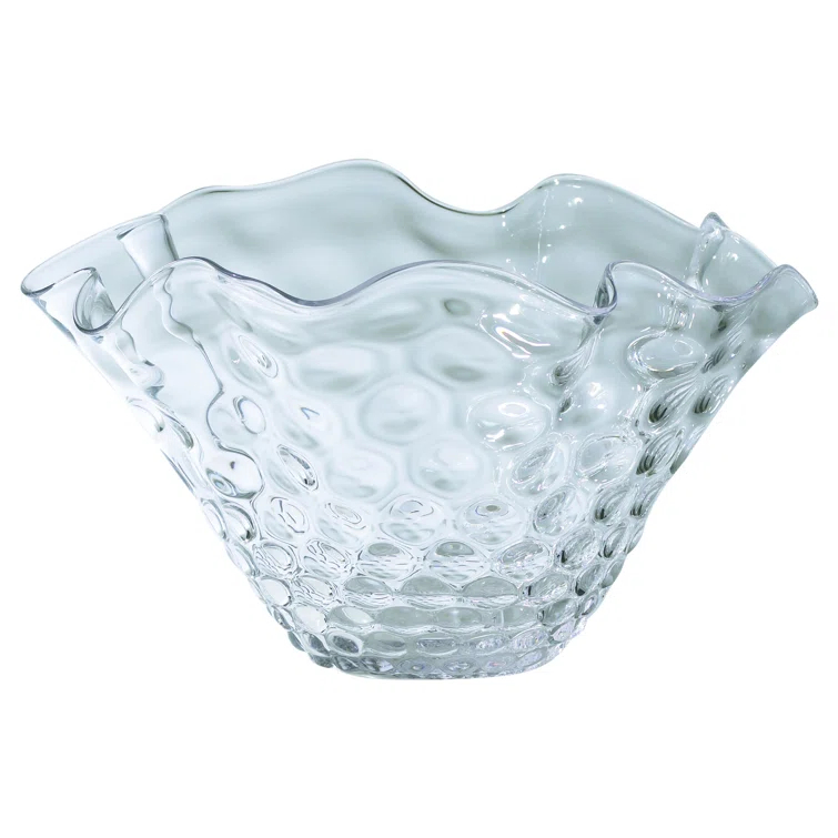 Global Views Honeycomb Optic Wavy Bowl | Wayfair