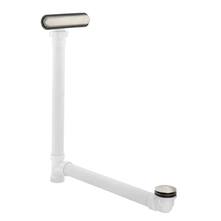 Clearflo Slotted 1.5" Leg Tub Drain with Overflow