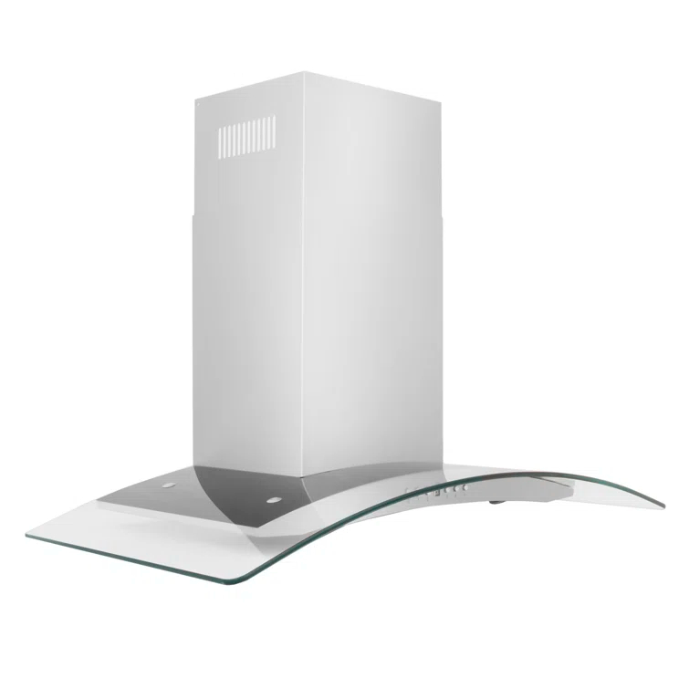 ZLINE 36 in. Convertible Vent Convertible Vent Wall Mount Range Hood in Stainless Steel & Glass (KN4-36)