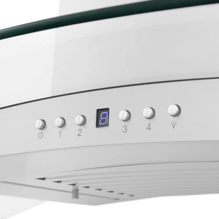 ZLINE 36 in. Convertible Vent Convertible Vent Wall Mount Range Hood in Stainless Steel & Glass (KN4-36)
