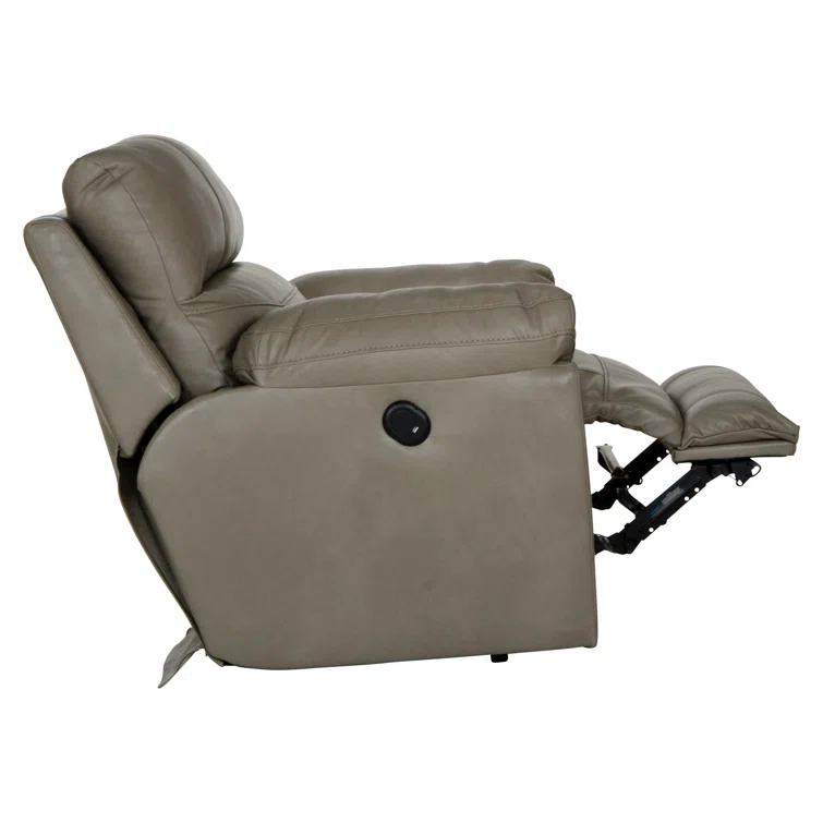 Alonii 45" Wide Leather Match Standard Recliner