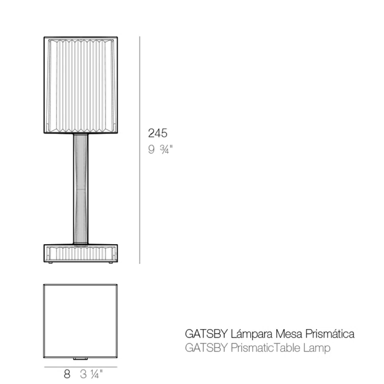 Gatsby Square Resin Table Lamp