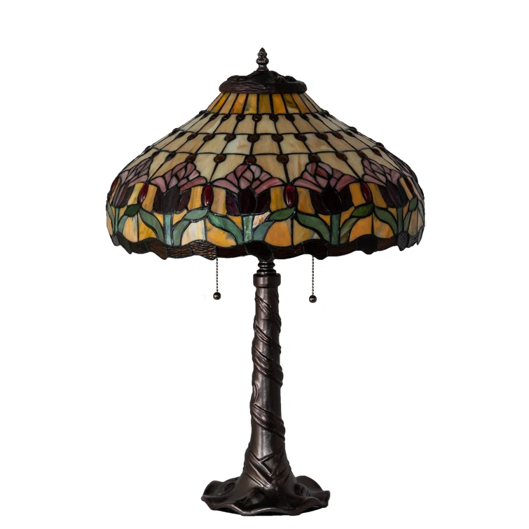 Meyda Tiffany & Stained Glass Metal Table Lamp