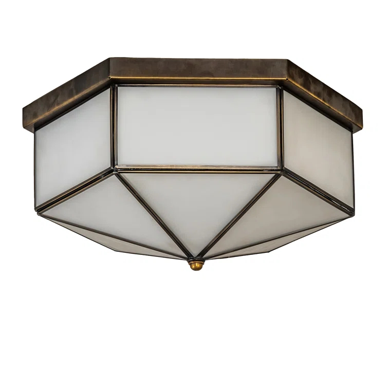 Meyda Lighting Glass LED Flush Mount
