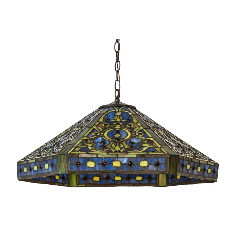 26 Inch Wide tiffany elizabethan Pendant