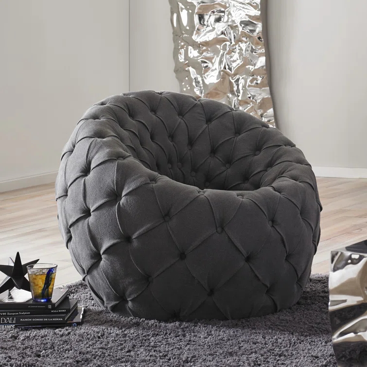 Phillips Collection Seating 35" Wide Tufted Barrel Chair