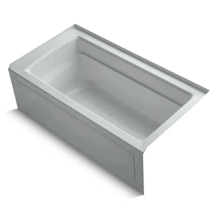 Archer® 60" x 32" Acrylic Alcove Soaking Bathtub with Comfort Depth
