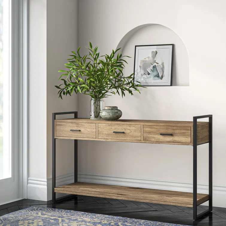 Riverside 54.3'' Solid Wood Console Table
