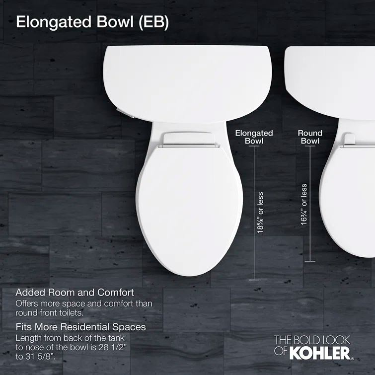 Wellworth 1.6 GPF Elongated Two-Piece Toilet Seat Not Included