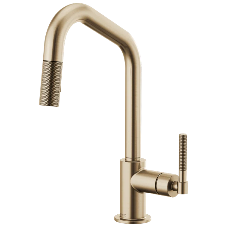 Modern Nickel Pull-Out Spray Kitchen Faucet in Stainless Steel