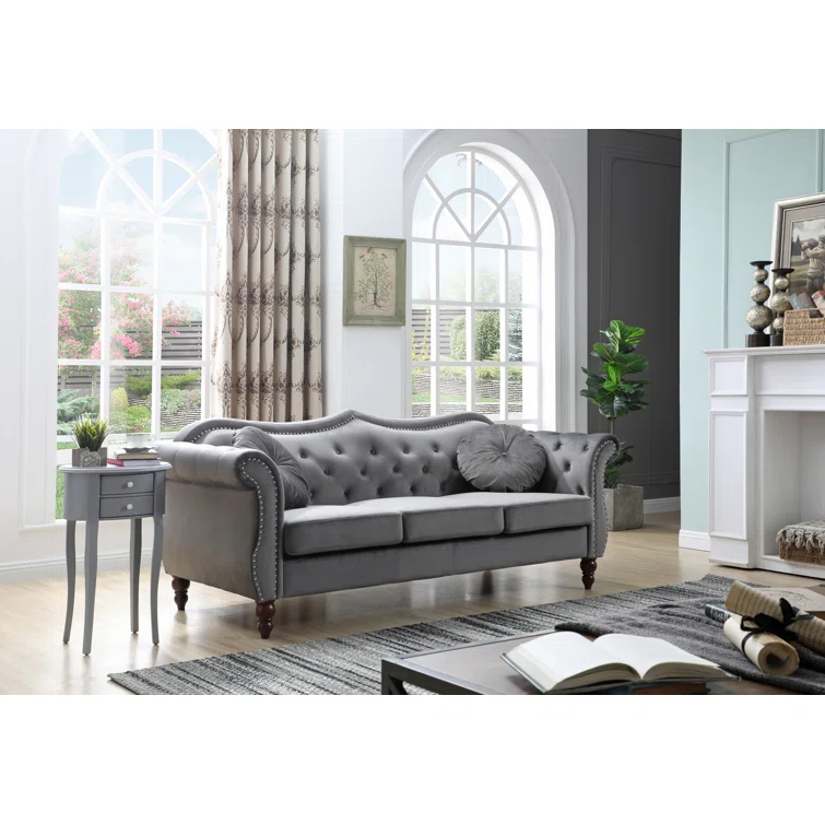 Hollywood 82'' Velvet Sofa
