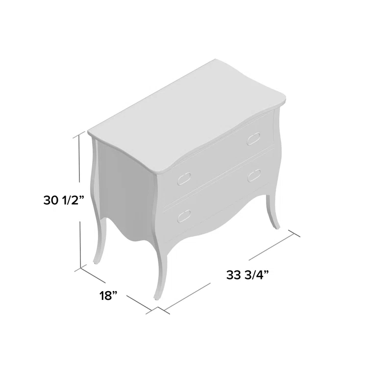 Easterbrook Solid Wood 2 - Drawer Accent Chest