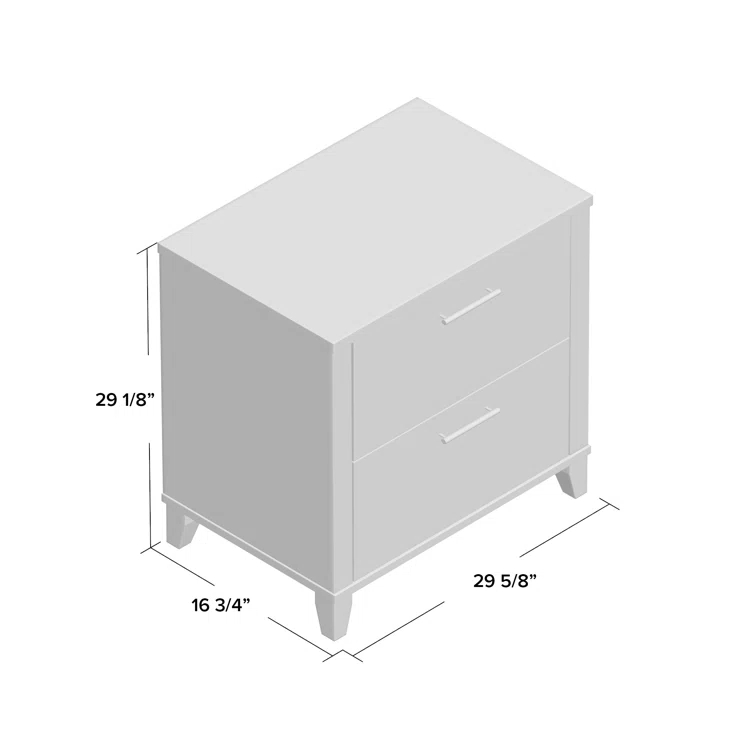 Magomed 2-Drawer Lateral Filing Cabinet