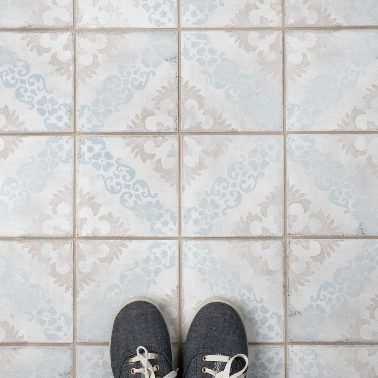 Barcelona 6" x 6" Porcelain Patterned Wall & Floor Tile