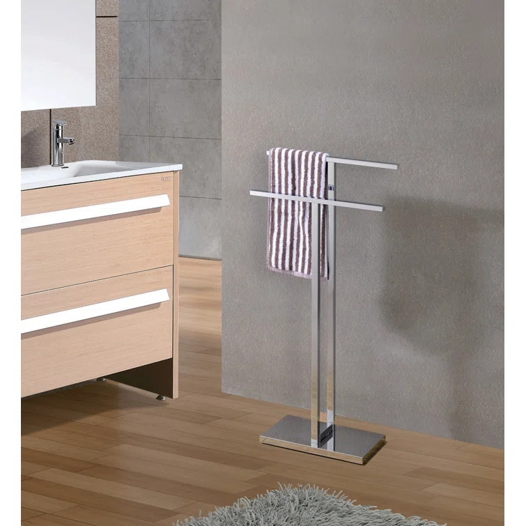 Mertzon Modern Metal Free-Standing Towel Rack Stand