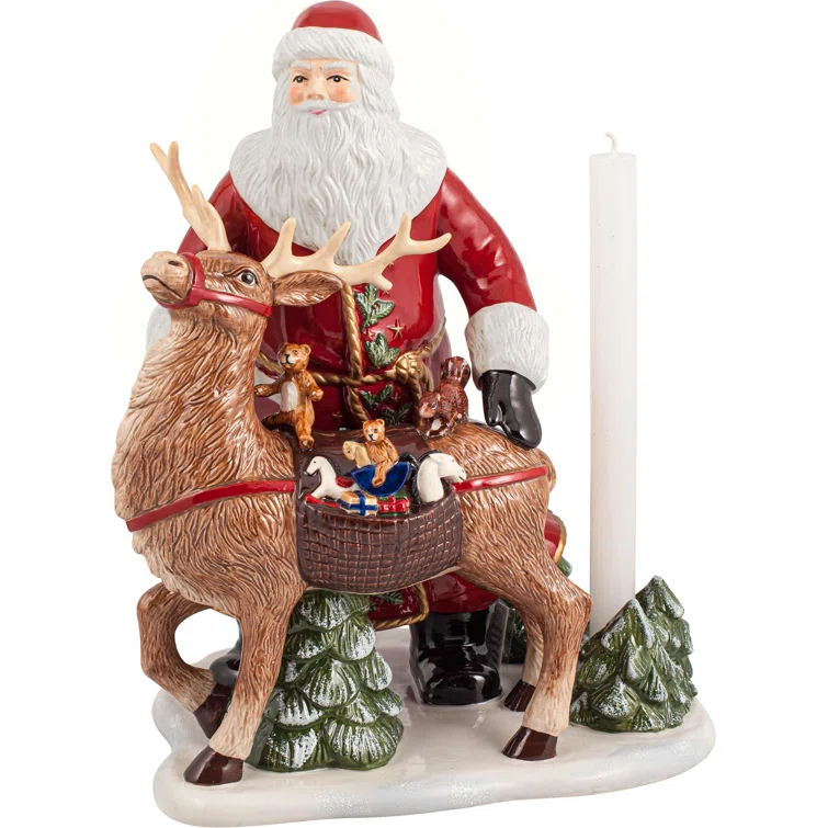 Toys Memory Santa with Deer Figurine