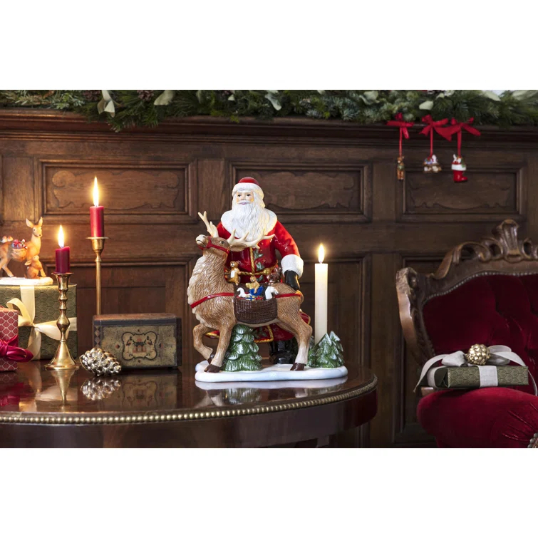 Toys Memory Santa with Deer Figurine