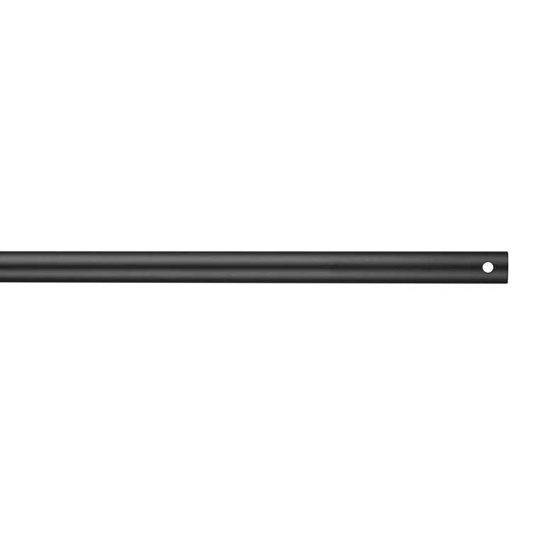 Midnight Black 36-Inch Steel Ceiling Fan Downrod
