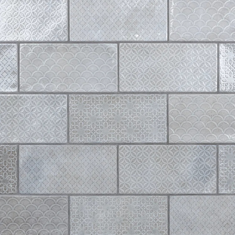 Camden 4" x 8" Ceramic Patterned Subway Wall Tile