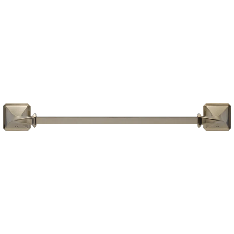 Contemporary Polished Nickel 20.5" Wall Mounted Towel Bar