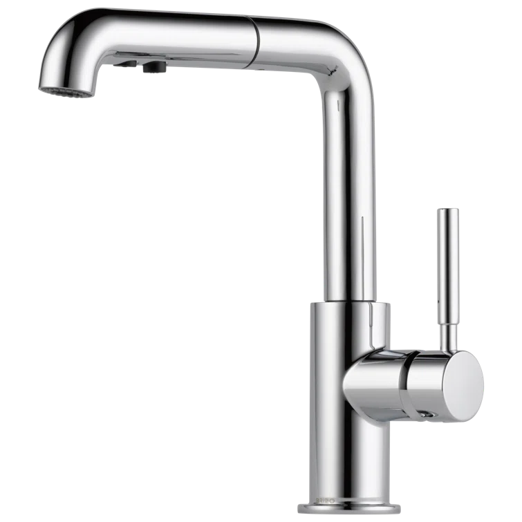 Chrome Modern Pull-Out Spray Kitchen Faucet