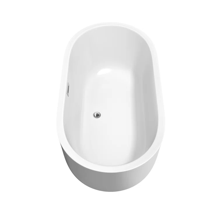 Juliette 60" x 30" Freestanding Soaking Acrylic Bathtub