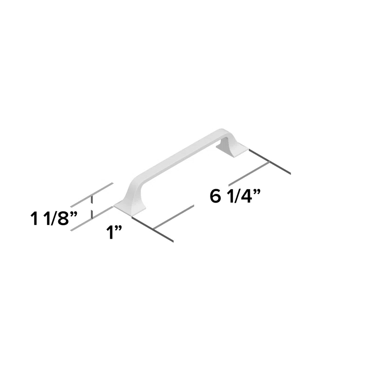 Forge Kitchen Cabinet Handles, Solid Core Drawer Pulls for Cabinet Doors, 5-1/16" (128mm)