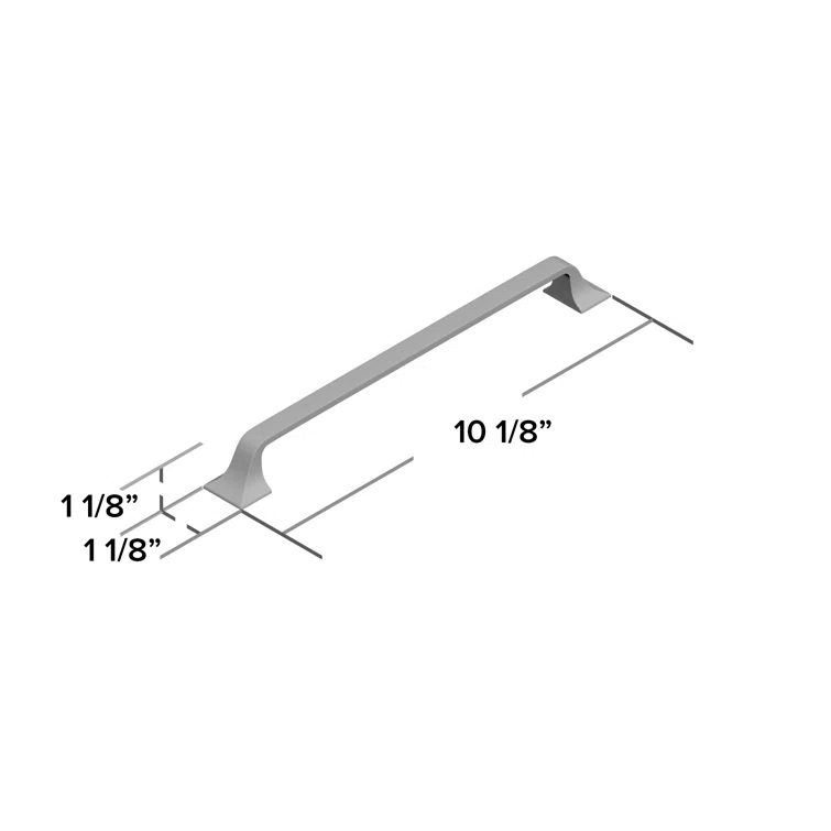 Forge Kitchen Cabinet Handles, Solid Core Drawer Pulls for Cabinet Doors, 8-13/16" (224mm)