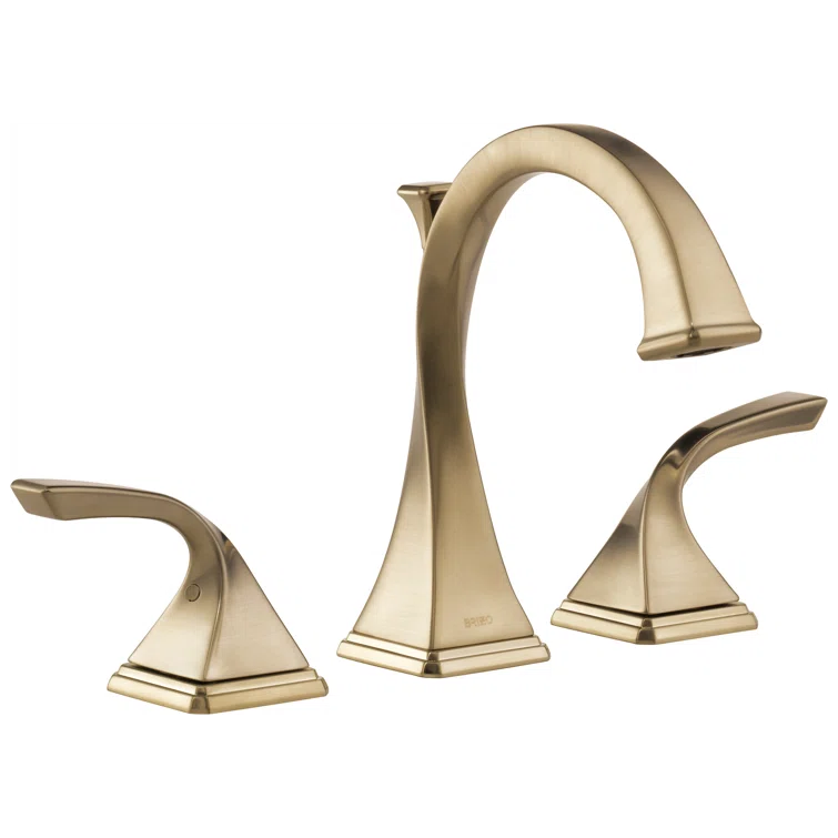Elegant Polished Nickel Widespread Bathroom Faucet with Eco-Friendly Design