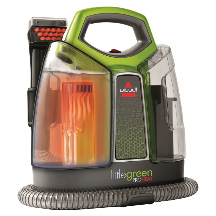 BISSELL Little Green Proheat Portable Deep Cleaner/Spot Cleaner and Car/Auto Detailer with self-Cleaning HydroRinse Tool, 2513g