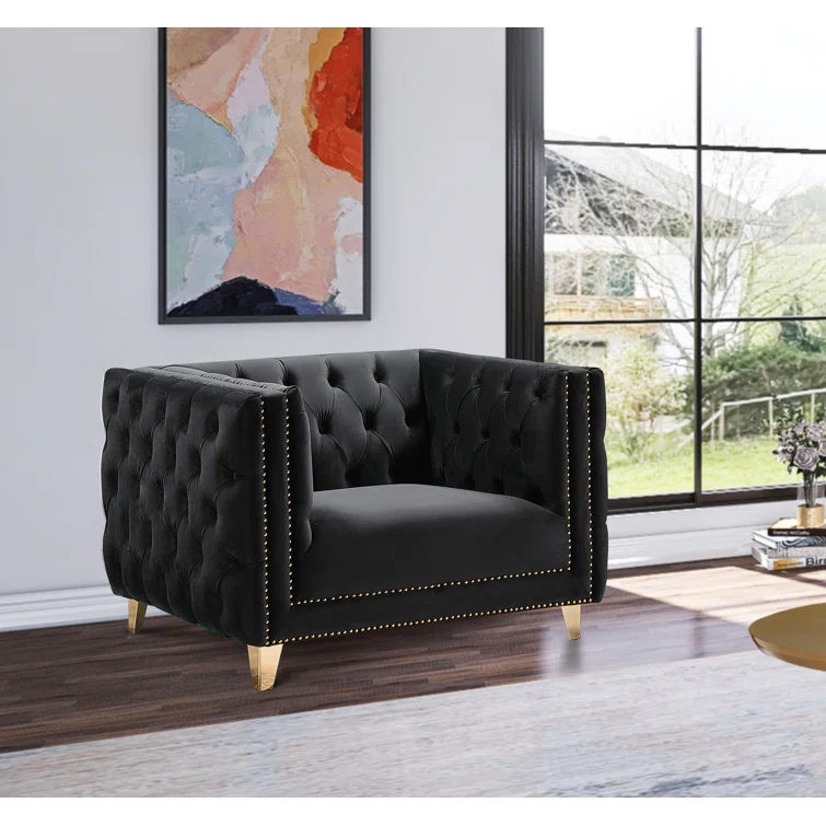 Sickels Velvet Armchair