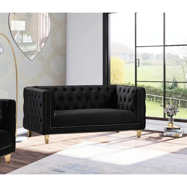 Sickels 66'' Velvet Loveseat