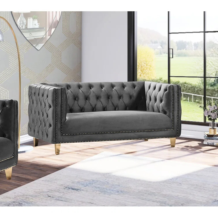 Sickels 66'' Velvet Loveseat