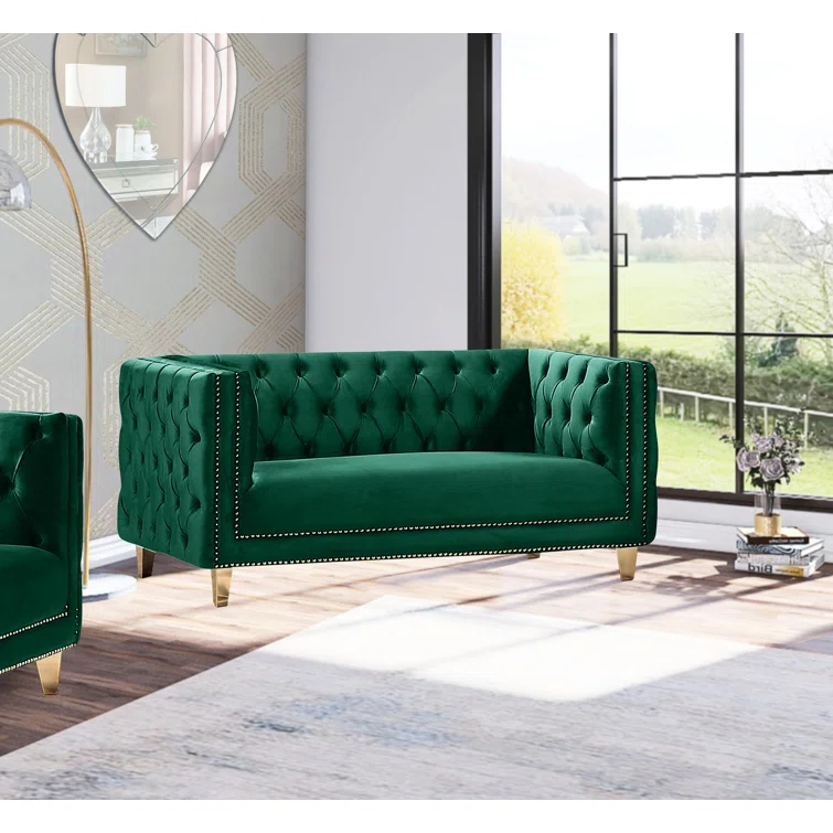 Sickels 66'' Velvet Loveseat
