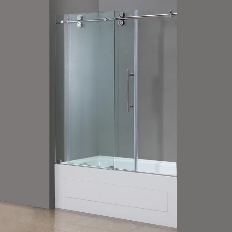 Aston TDR978-CH-60-10 Langham 60" H Single Sliding Frameless Tub Door