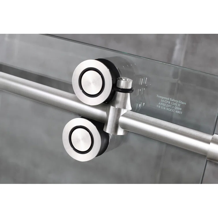 Langham 60" H Single Sliding Frameless Tub Door