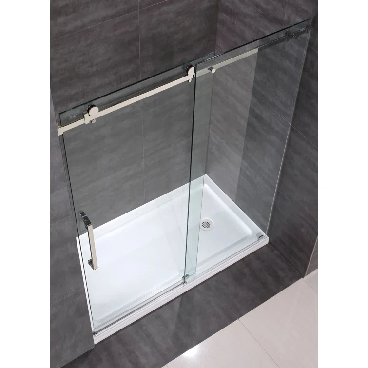 Moselle 77.5" Single Sliding Frameless Shower Door