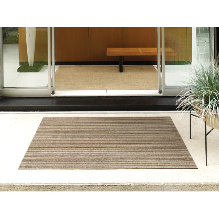 Skinny Stripe Shag Mat
