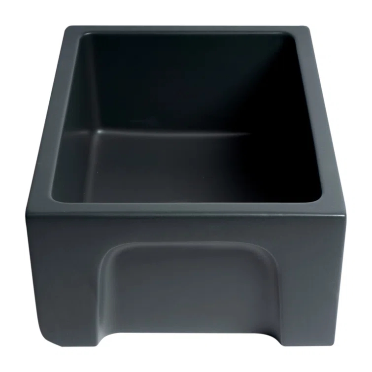 24'' L Farmhouse / Apron Single Bowl Fireclay Kitchen Sink