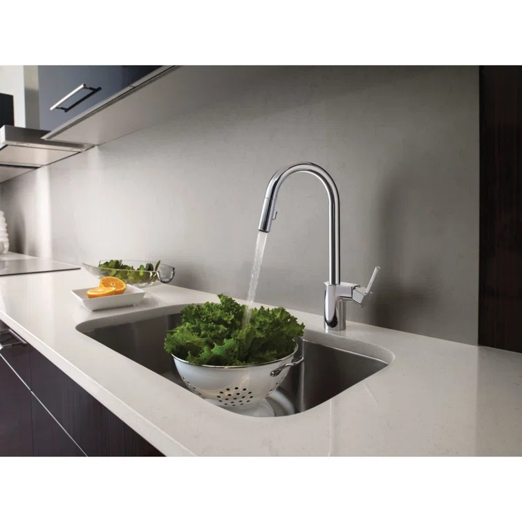 Moen Align One Handle Modern Kitchen Pulldown Faucet with Reflex and Power Clean Technology