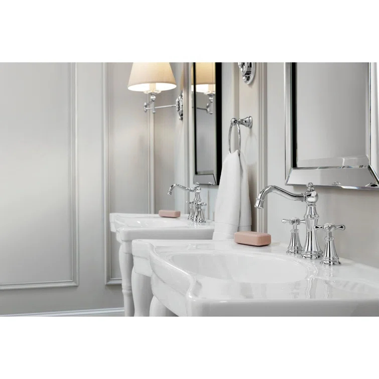 Weymouth Widespread Bathroom Faucet with Drain Assembly