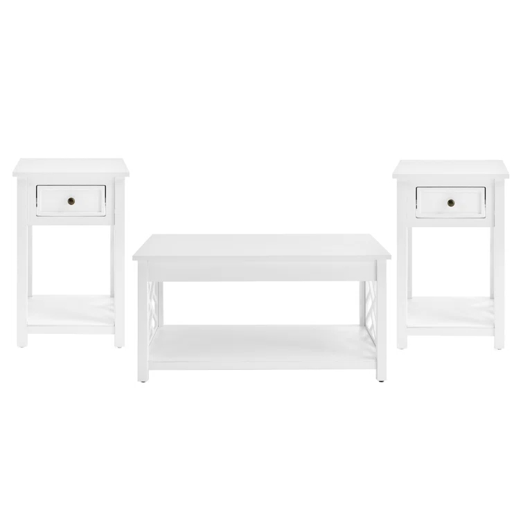 Alaterre Lund 3 - Piece Living Room Table Set