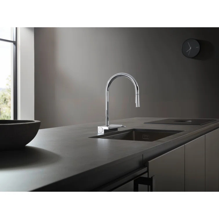 Aquno Select 3-Spray Kitchen Faucet with Pull-Down Spout, 1.75