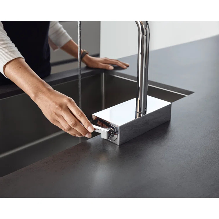 Aquno Select 3-Spray Kitchen Faucet with Pull-Down Spout, 1.75