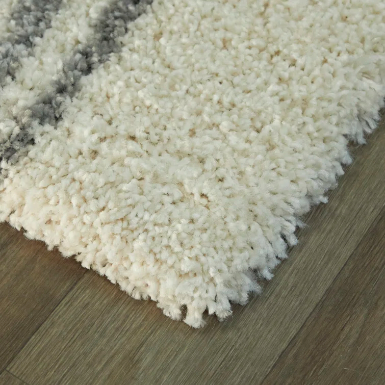 Morin Geometric Shag Area Rug