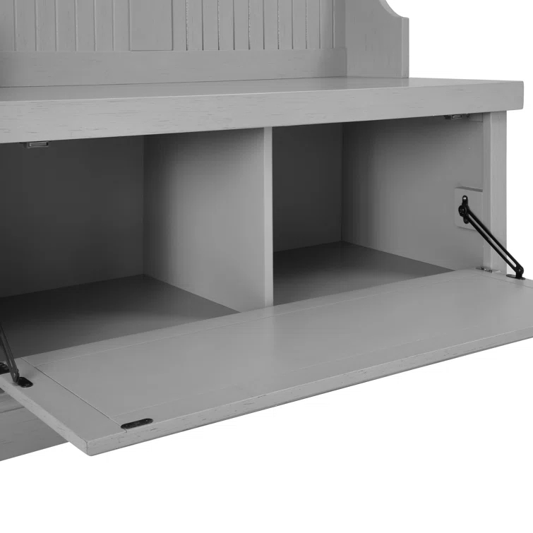 Seaside Hall Tree 40'' Wide with Bench and Shoe Storage