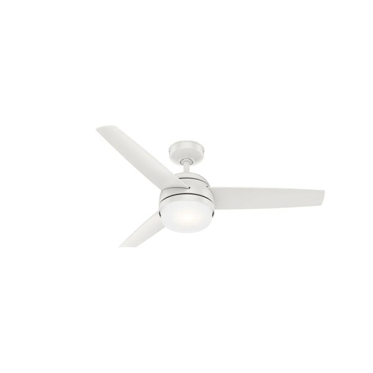48" Midtown 3 - Blade Standard Ceiling Fan with Remote Control and Light Kit Included