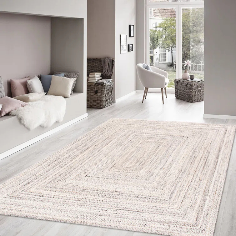 Lagos Hand Knotted Geometric Indoor / Outdoor Rug