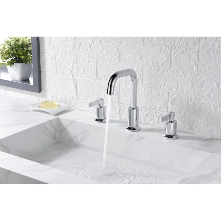 Kree Widespread 2-handle Bathroom Faucet with Drain Assembly