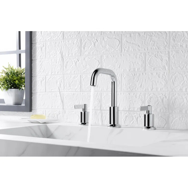 Kree Widespread 2-handle Bathroom Faucet with Drain Assembly